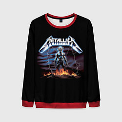 Свитшот мужской Metallica - neon fantasy, цвет: 3D-красный
