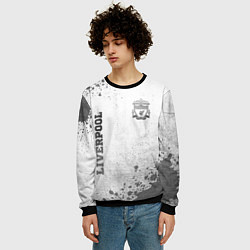 Свитшот мужской Liverpool - white gradient вертикально, цвет: 3D-черный — фото 2