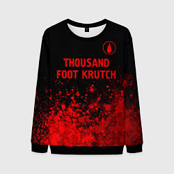 Мужской свитшот Thousand Foot Krutch - red gradient посередине