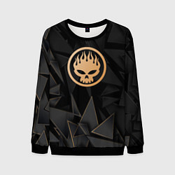 Свитшот мужской The Offspring golden poly, цвет: 3D-черный