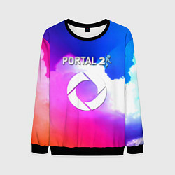 Свитшот мужской Portal закат, цвет: 3D-черный
