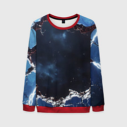 Мужской свитшот Объемная дыра в стене текстура