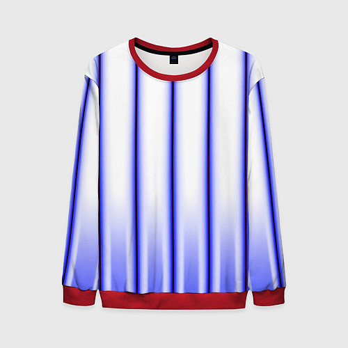 Мужской свитшот Striped suit / 3D-Красный – фото 1