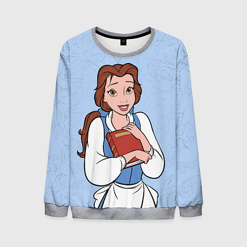 Мужской свитшот Beautiful Belle - big pictures / 3D-Меланж – фото 1