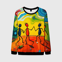 Мужской свитшот Дружба человечков