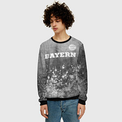 Свитшот мужской Bayern - grey gradient посередине, цвет: 3D-черный — фото 2