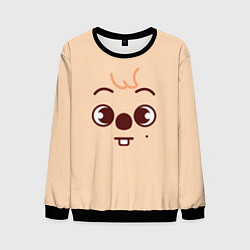 Свитшот мужской Quokka skzoo, цвет: 3D-черный