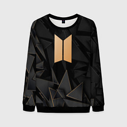Свитшот мужской BTS golden poly, цвет: 3D-черный