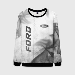 Мужской свитшот Ford - white gradient вертикально
