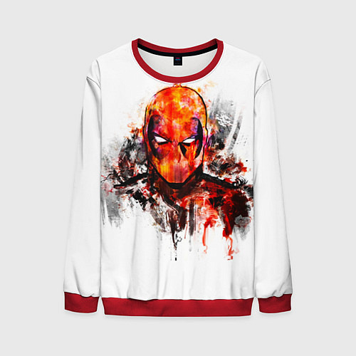Мужской свитшот Дэдпул краски / 3D-Красный – фото 1