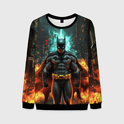 Свитшот мужской Бэтмен эпик, цвет: 3D-черный