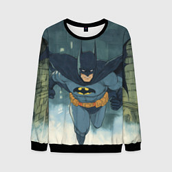 Свитшот мужской Бэтмен старый стиль, цвет: 3D-черный