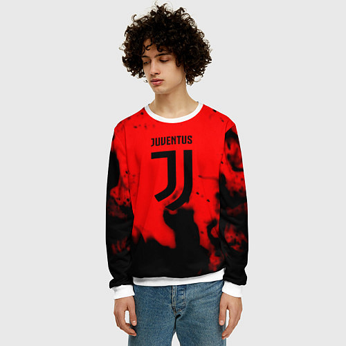 Мужской свитшот Ювентус jujym / 3D-Белый – фото 3