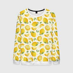 Мужской свитшот Сочные лимоны - паттерн