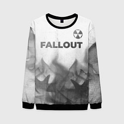 Свитшот мужской Fallout - white gradient посередине, цвет: 3D-черный