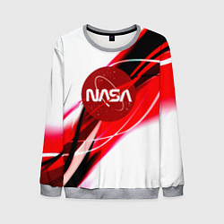 Свитшот мужской Nasa абстрактные полосы, цвет: 3D-меланж