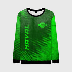 Свитшот мужской Haval - green gradient вертикально, цвет: 3D-черный