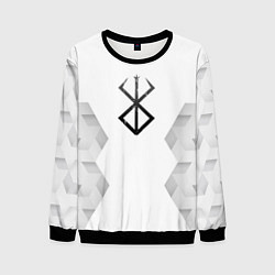 Свитшот мужской Berserk white poly, цвет: 3D-черный