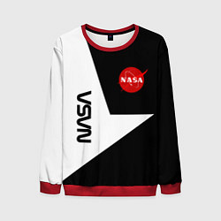 Свитшот мужской Nasa текстура геометрия, цвет: 3D-красный