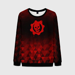 Свитшот мужской Gears of War red poly, цвет: 3D-черный