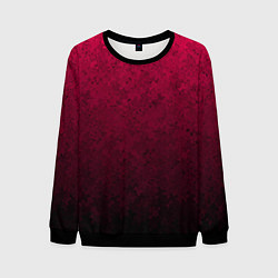 Свитшот мужской Текстурный тёмно-розовый градиент, цвет: 3D-черный