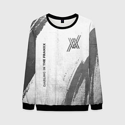 Мужской свитшот Darling in the FranXX - white gradient вертикально