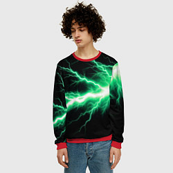 Свитшот мужской Lightning green, цвет: 3D-красный — фото 2