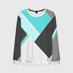 Свитшот мужской Color black blue, цвет: 3D-белый