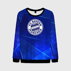 Свитшот мужской Bayern blue poly, цвет: 3D-черный