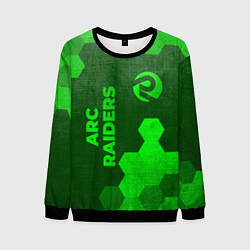 Свитшот мужской ARC Raiders - green gradient вертикально, цвет: 3D-черный