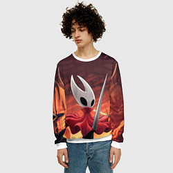 Свитшот мужской Полый рыцарь Hollow knight silksong, цвет: 3D-белый — фото 2