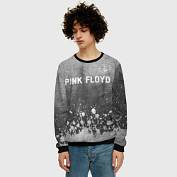Свитшот мужской Pink Floyd - grey gradient посередине, цвет: 3D-черный — фото 2