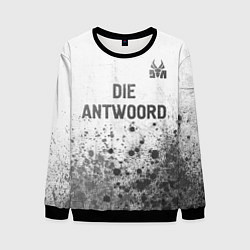 Свитшот мужской Die Antwoord - white gradient посередине, цвет: 3D-черный