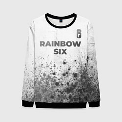 Мужской свитшот Rainbow Six - white gradient посередине