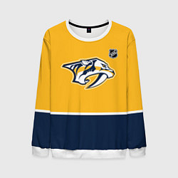 Свитшот мужской Нэшвилл Предаторз хоккей, цвет: 3D-белый