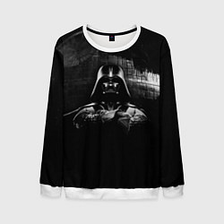 Свитшот мужской Звёздные войны звезда смерти вейдера, цвет: 3D-белый