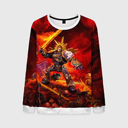 Свитшот мужской Робаут Жиллиман - примарх Ультрамаринов, цвет: 3D-белый