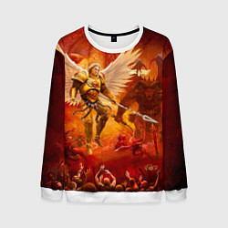 Свитшот мужской Сангвиний великий ангел, цвет: 3D-белый