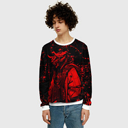 Свитшот мужской Кибернетический Они, цвет: 3D-белый — фото 2