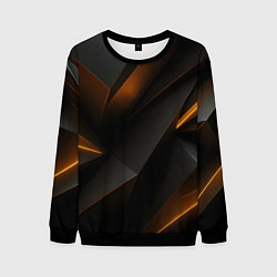 Мужской свитшот Черная текстура с углами