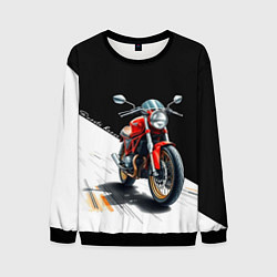 Свитшот мужской Ducati Racer, цвет: 3D-черный