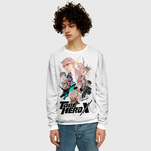Мужской свитшот Персонажи To be hero x / 3D-Белый – фото 3