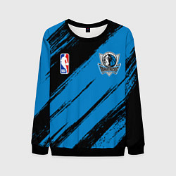 Свитшот мужской Даллас Маверикс - черно синий, цвет: 3D-черный