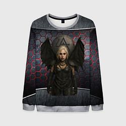 Свитшот мужской Леди Гага в стиле вампирши, цвет: 3D-меланж