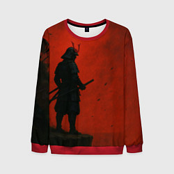 Свитшот мужской Ghost of Tsushima - алый, цвет: 3D-красный