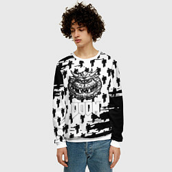 Свитшот мужской Doom паттерн пипл краски, цвет: 3D-белый — фото 2