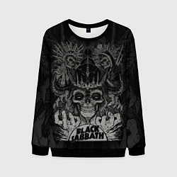 Свитшот мужской Black Sabbath death skull, цвет: 3D-черный