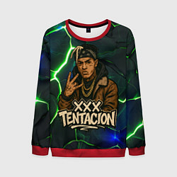 Свитшот мужской XXXTentacion anime style, цвет: 3D-красный