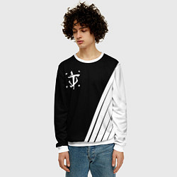 Свитшот мужской Doom white geometry, цвет: 3D-белый — фото 2