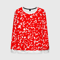 Свитшот мужской Красный яркий камуфляж, цвет: 3D-белый